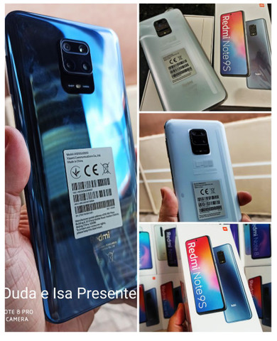Note 9s 128gb/6gb ram xiaomi azul,cinza, branca novo na caixa
