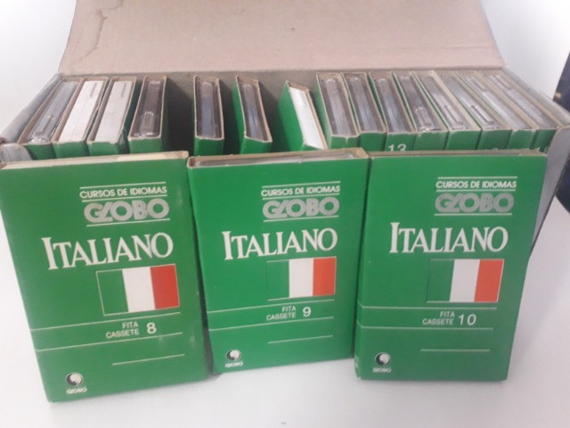Kit Completo K7 - Curso de Idiomas Globo ? Italiano