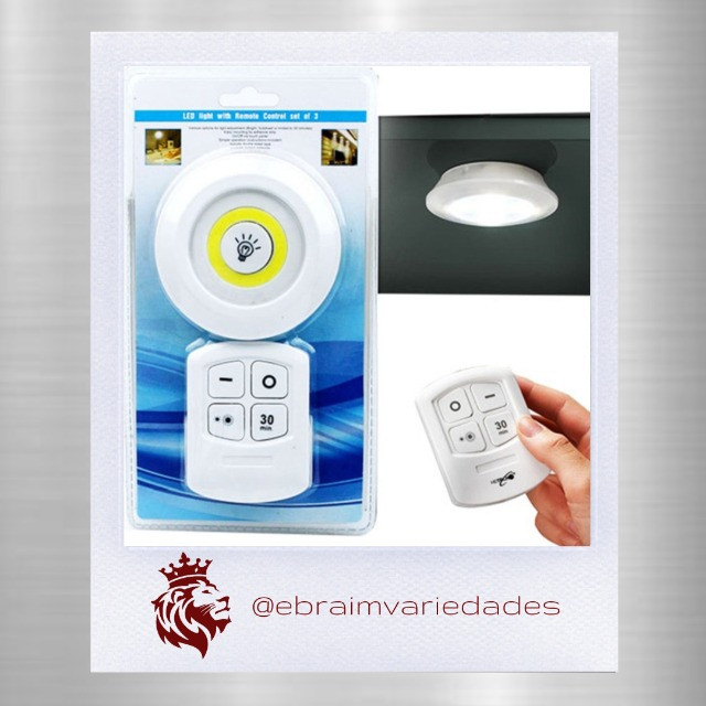 (NOVO) Lampada Led Luminária Sem Fio Com Controle Remoto com 1 Sptos