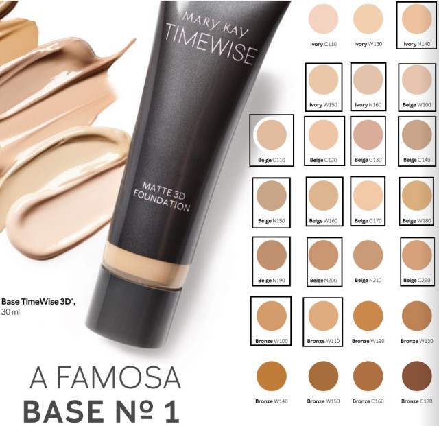 Base Timewise 3D Mary kay Acabamento Matte/Beige/Yvory