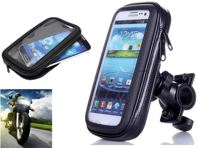 (NOVO) Suporte Prova D'Agua Celular Bike Bicicleta Moto Gps 5.5 Pol - Foto 4