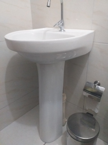 Lavatório e coluna