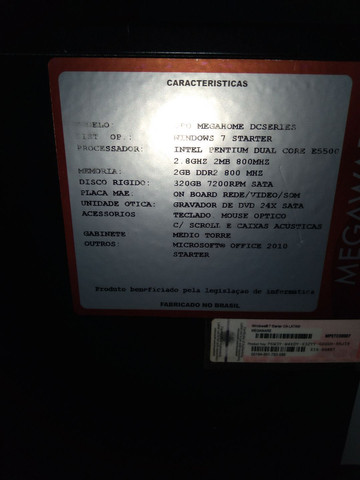 CPU,MOUSE,TECLADO E IMPRESSORA - Foto 2