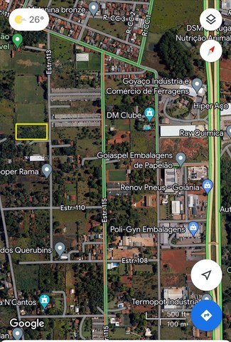 Área 6500m2 região Hugol aceita permuta  