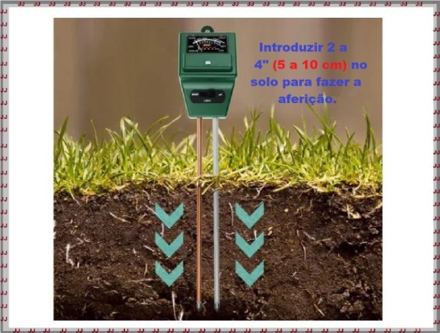 Medidor de acidez de solo analógico 3 em 1 verde - Foto 2