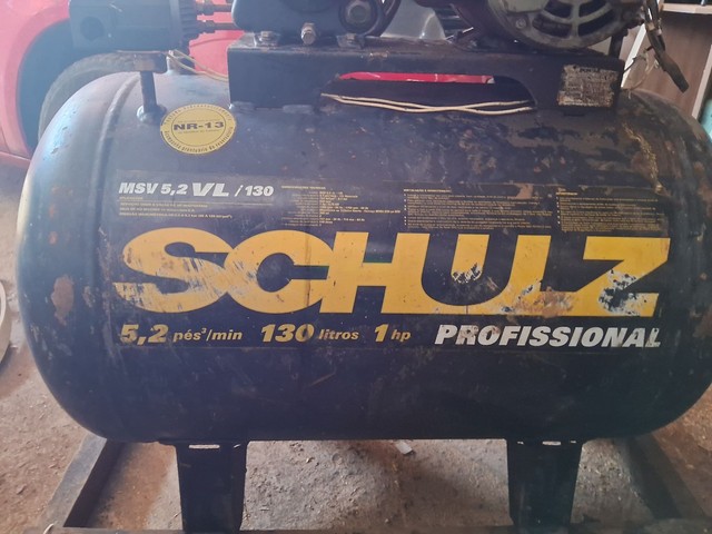 Compressor schulz 5.2 130lts profissional 