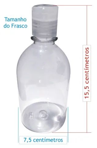 Frascos de 500 ml com Tampa Disk Top - Foto 3
