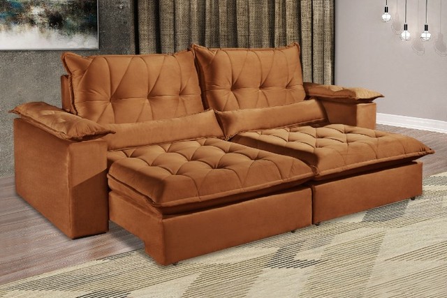 Sofá Retrátil e Reclinável ZItáliaZ