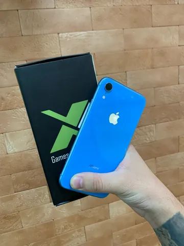 iPhone XR azul com 128gb de memória // entregamos na sua casa 