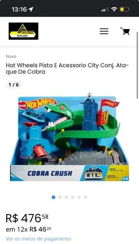 Hot Wheels Pista E Acessorio City Conj. Ataque De Cobra