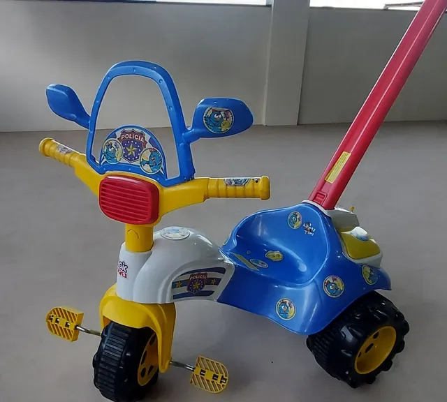 Triciclo Motoca Infantil Tico Tico Pets com Haste Removível