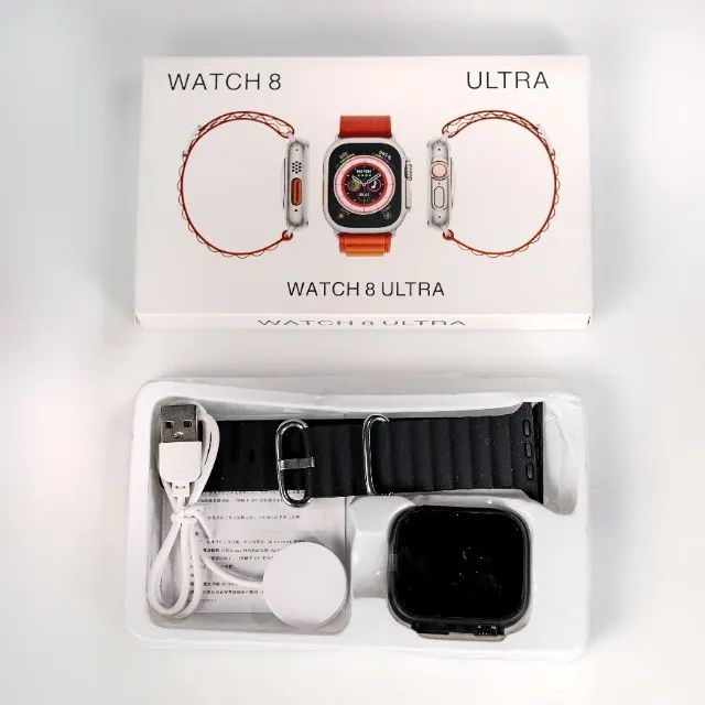 Relógio Smartwatch Iwo 8 Ultra Preto NOVO - Foto 2