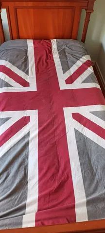 Capa para edredom / sofá decorativa bandeira inglesa vintage - Foto 3