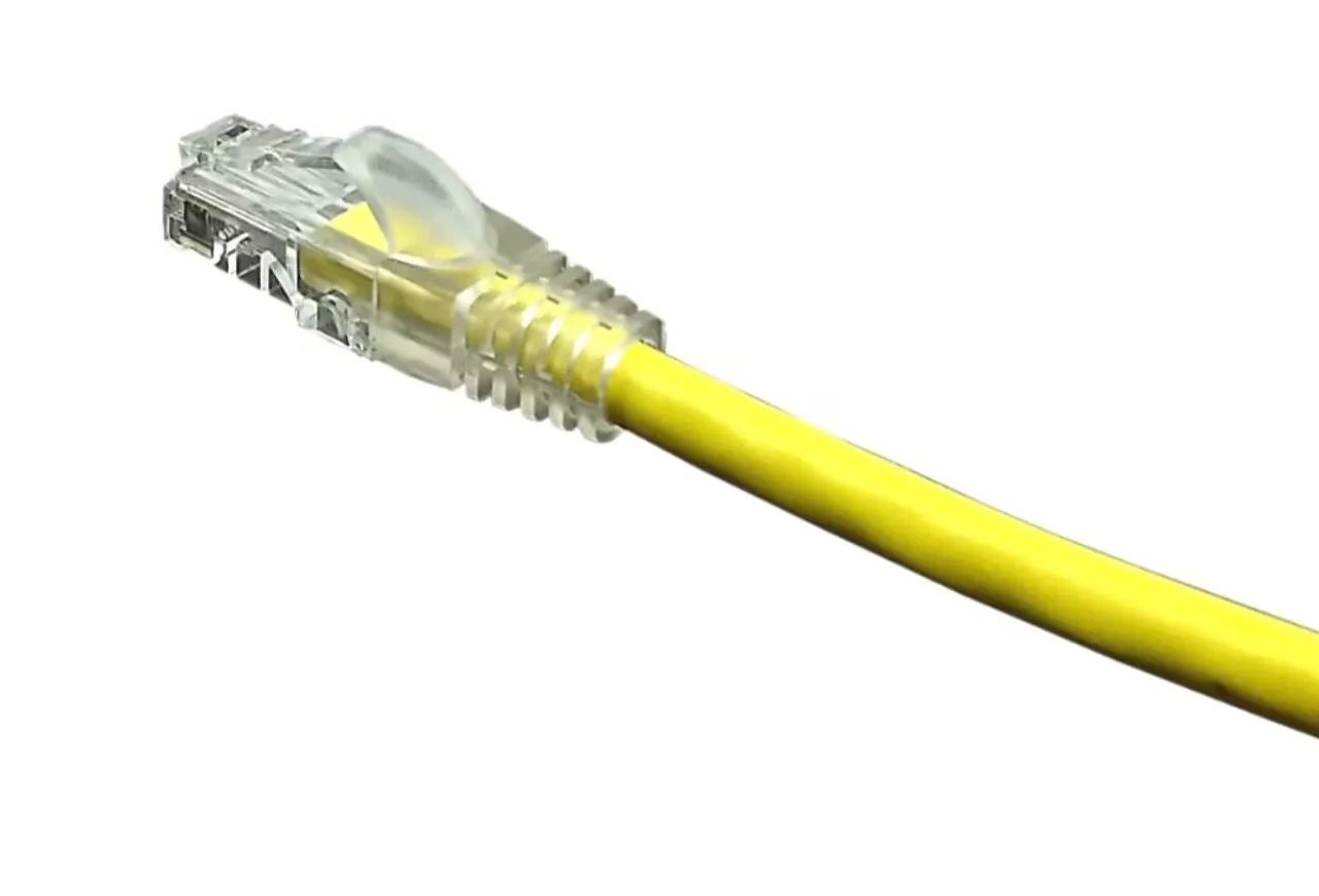 Cabo de Rede internet CAT6 1000 Mbps 20 metros Rj45 montado amarelo - Foto 3
