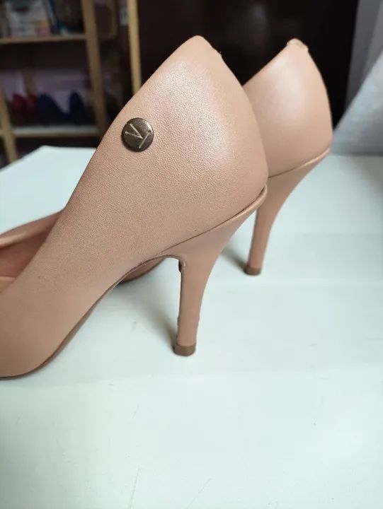 Sapato Scarpin Vizzano Pelica Nude Feminino Bege - Foto 4