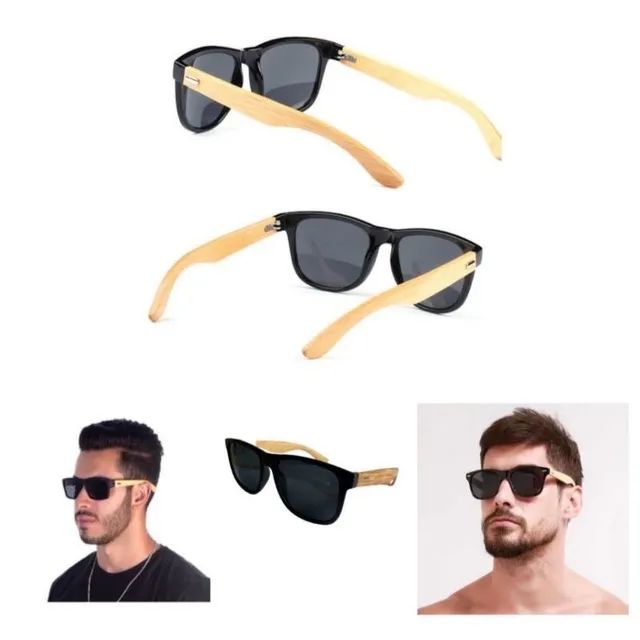 Óculos perna de bambu  - Foto 3