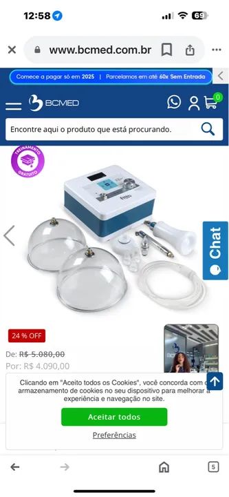 Vacuoterapia e Peeling de Diamante no mesmo equipamento - Foto 3