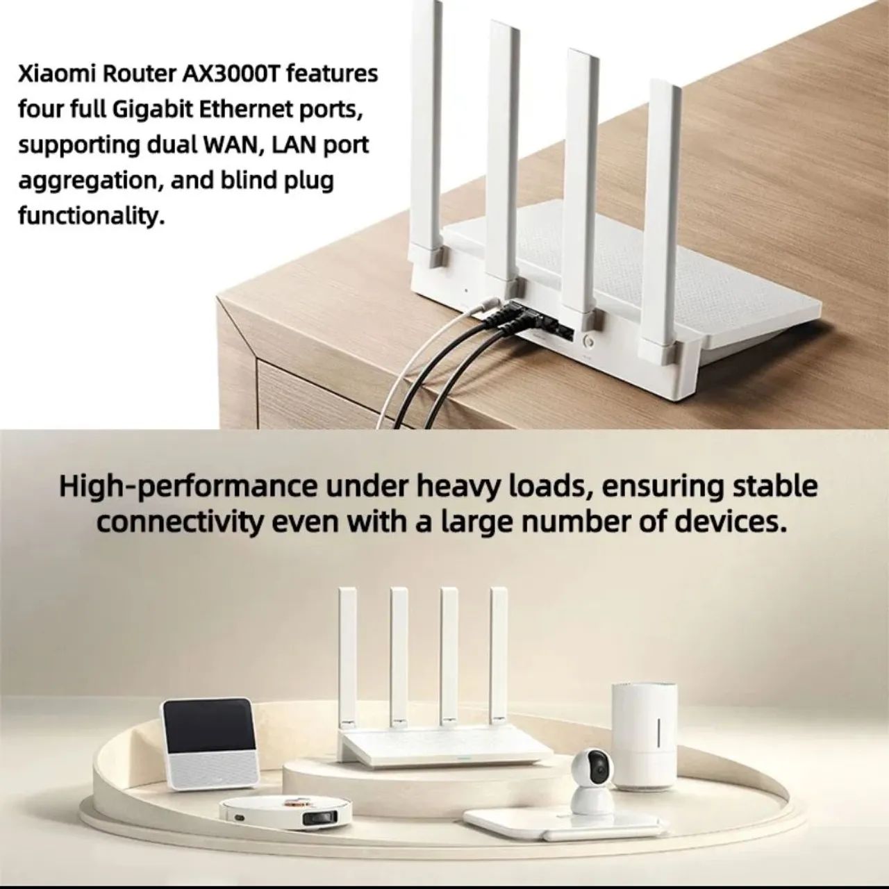 Xiaomi Mi AX3000T Wi-Fi 6 Mesh Roteador Dual Band com Alta Velocidade - Foto 6