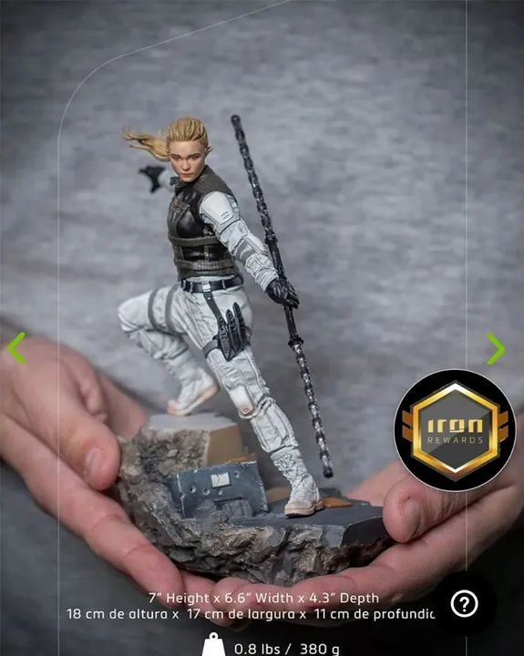 4 peças - Set Viúva Negra Iron Studios  - Foto 2