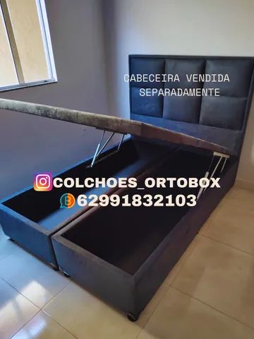 Box Baú Casal bi partido com um ano de garantia - Foto 2