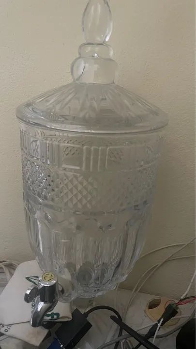 Jarro de vidro com torneira 4 litros