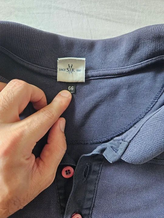 Polo Masculina Azul Skyler - Tamanho GG - Foto 2