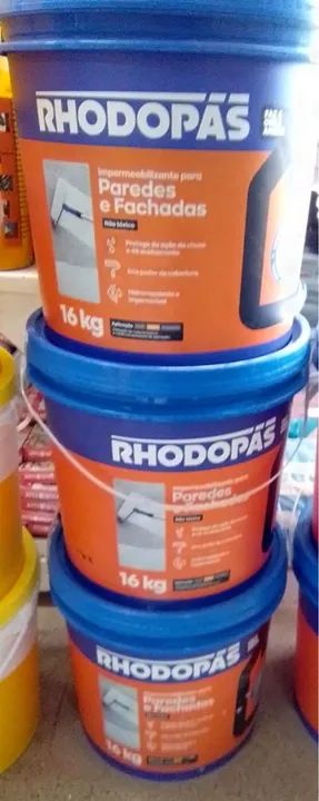 Impermeabilizante Rhodopas para Paredes e Fachadas 16kg - Foto 2