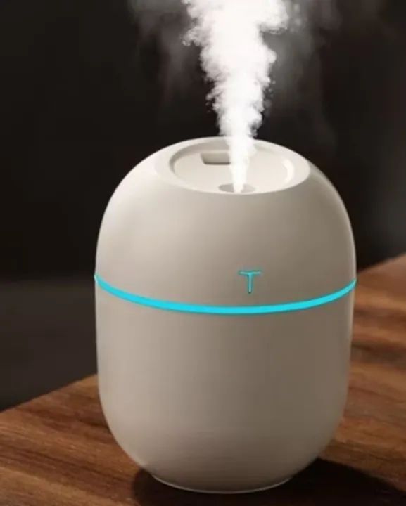 Mini Umidificador De Ar climatizador com led colorido 200ML Para casa Difusor De Aroma USB - Foto 2