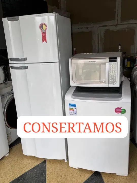 Geladeira, Micro-ondas e Máquina de lavar roupas