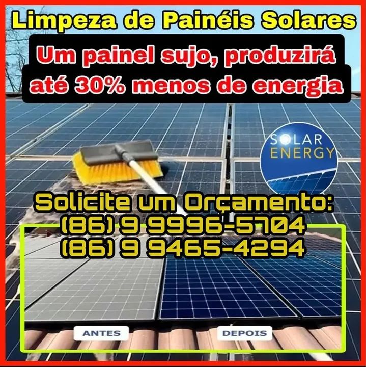 Limpeza de Placa Solar (Energia Solar)