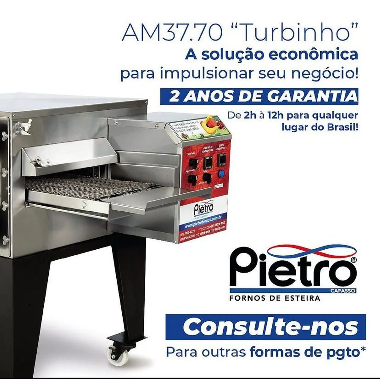 Forno para Pizza Pietro AM37.70 - Turbinho