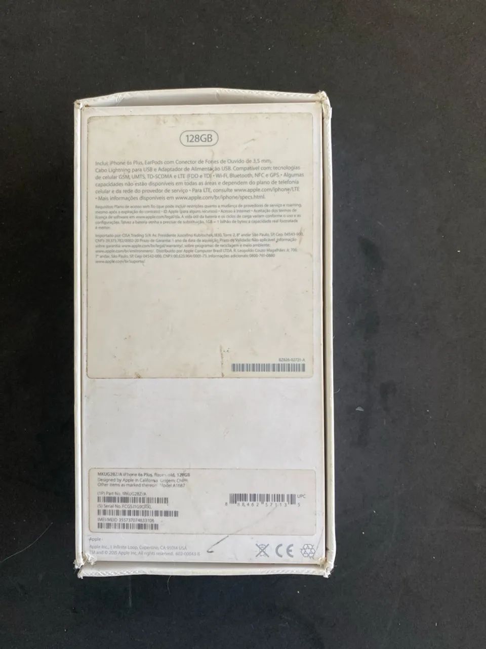 CAIXA IPHONE 6s PLUS 63825084564995123