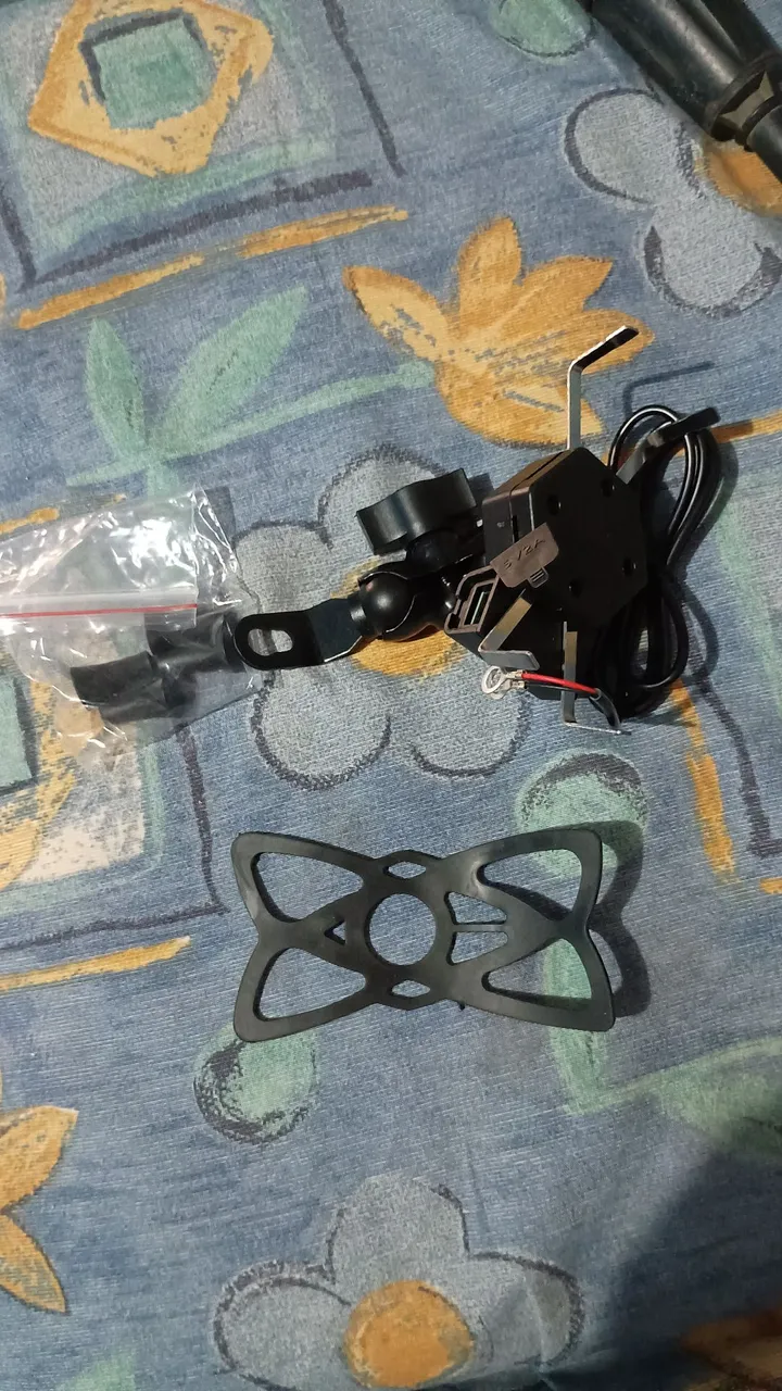 Kit Suporte e luva para moto