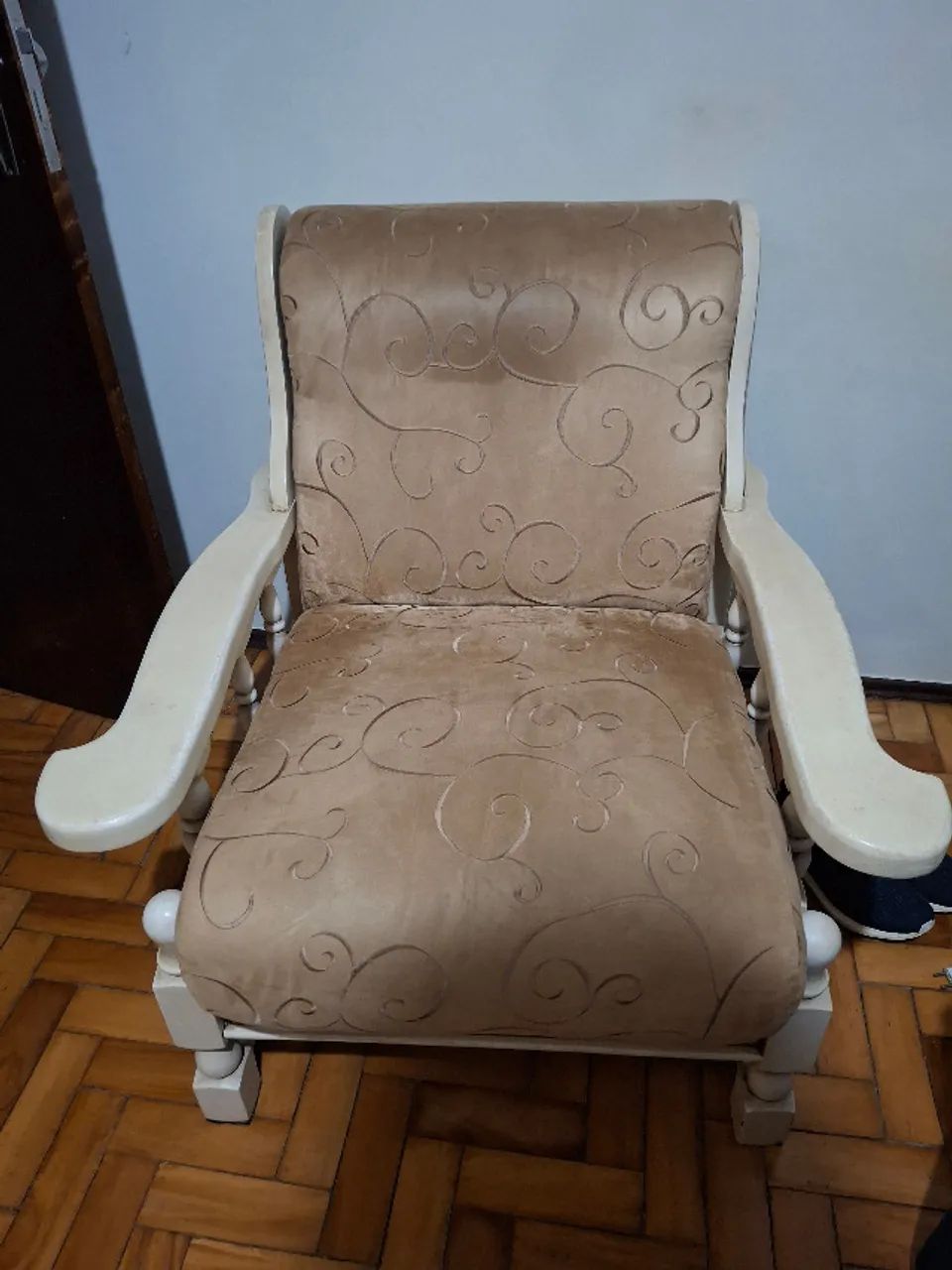 Sofá vintage 3 lugares com 2 poltronas - relíquia - Foto 3