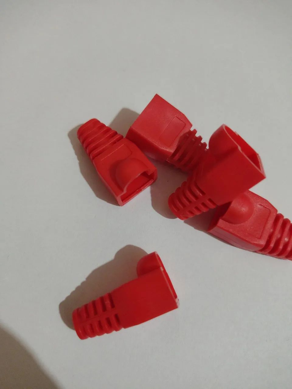 Capinha protetor boot rj45 vermelho  - Foto 2