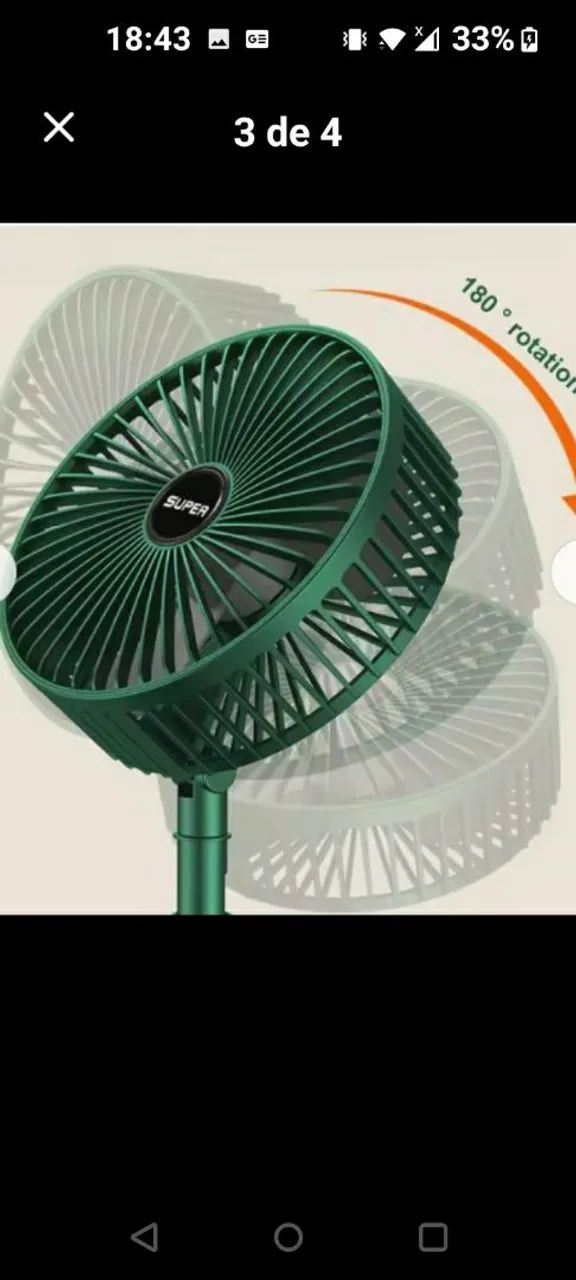 Mini ventilador USB novo na caixa a pronta entrega  - Foto 3