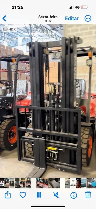 Empilhadeira nova okm - Foto 2