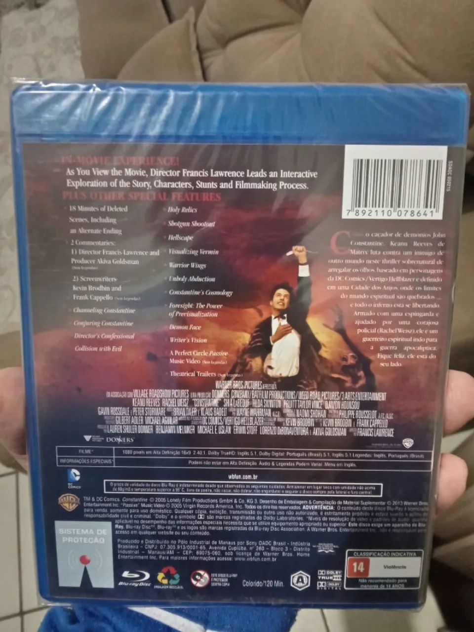 Blu Ray Constantine Nacional Lacrado Com Copo Keanu Reeves! - Foto 6