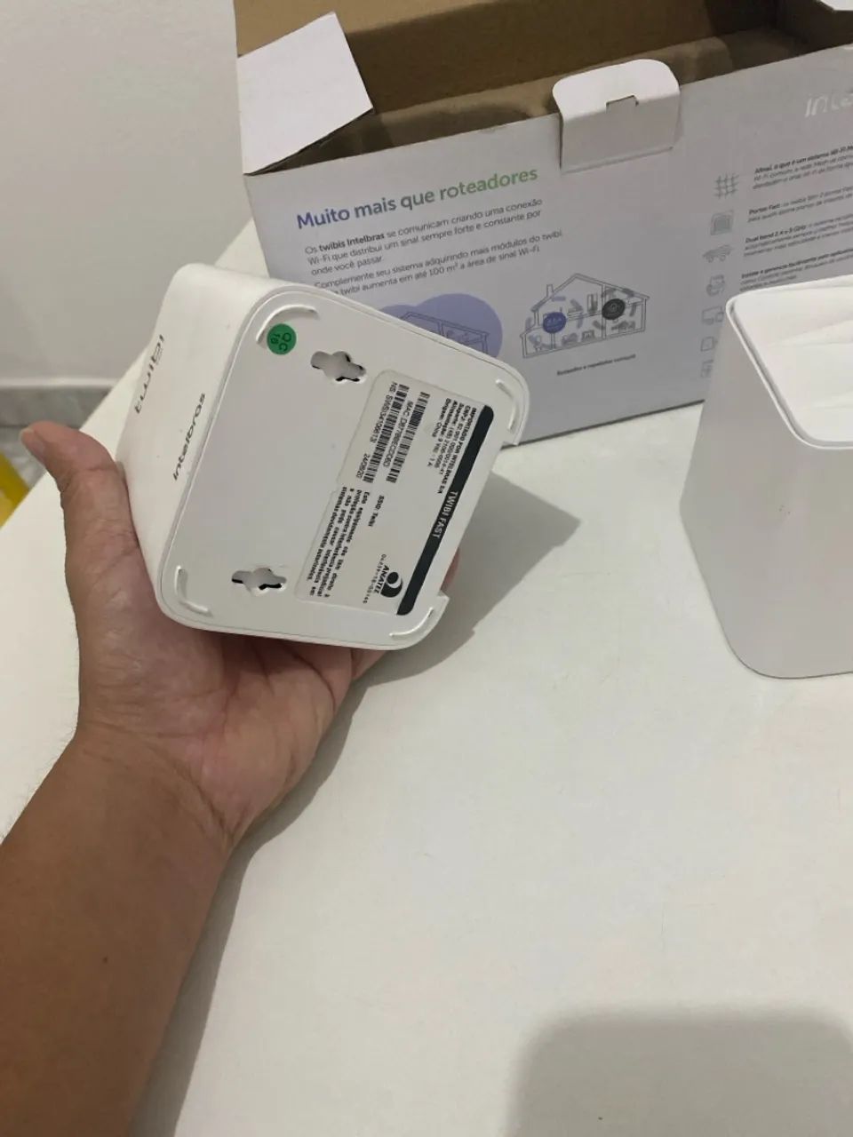 Kit 2 Roteadores Wi-Fi Intelbras Twibi Fast - Cobertura Extensa - Foto 3