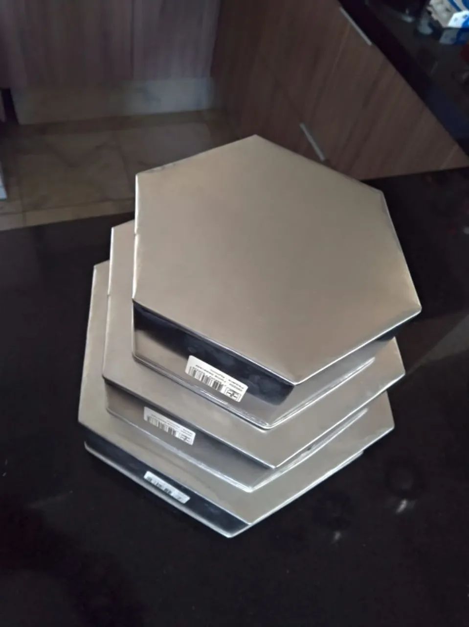 Kit com 3 formas sextavadas em alumínio marca Cimapi - Foto 3