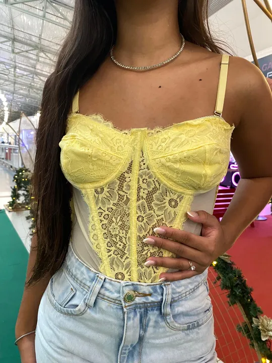Corset de renda charmoso