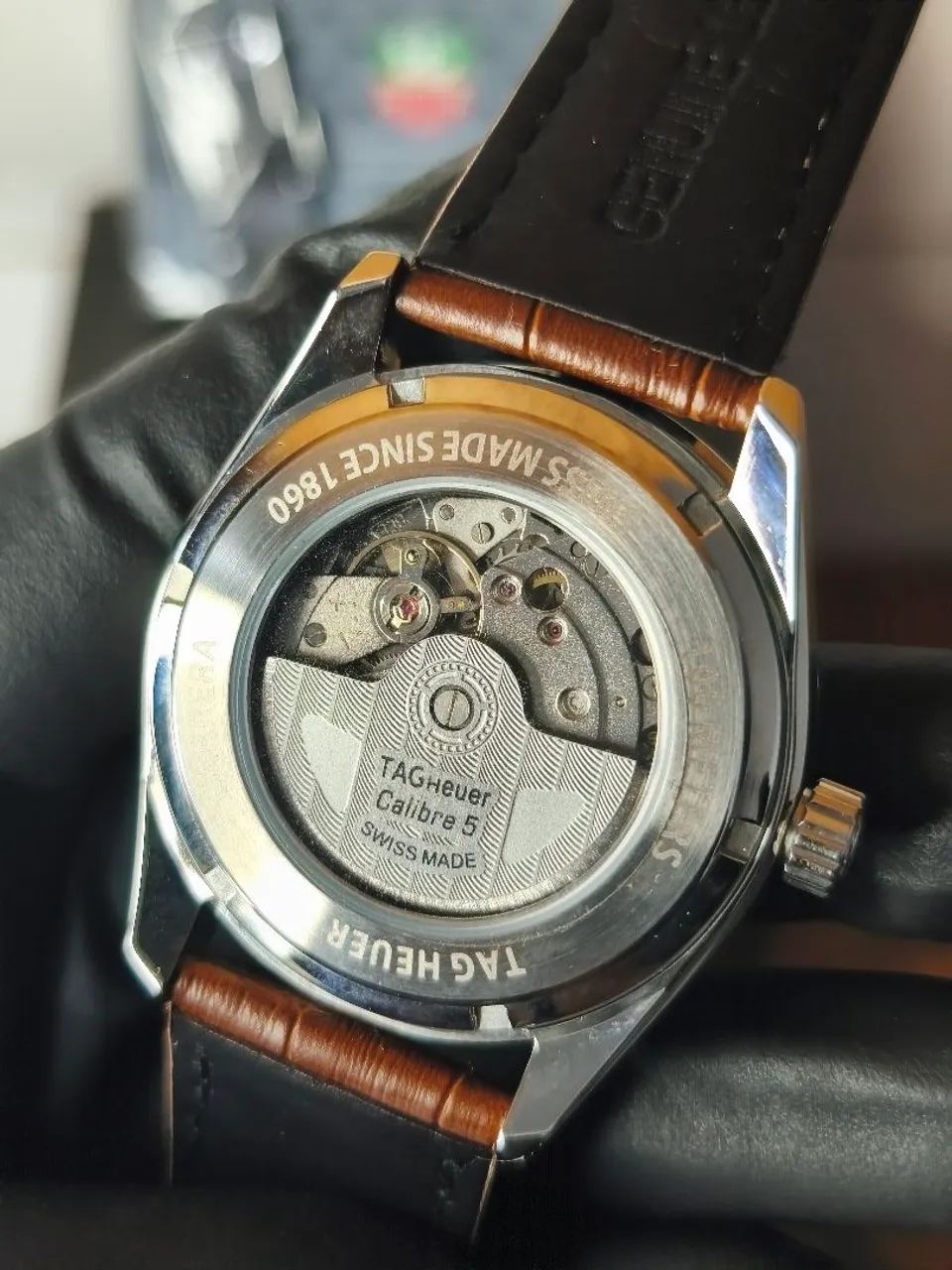 Relógio Tag Heuer Carrera couro  - Foto 3