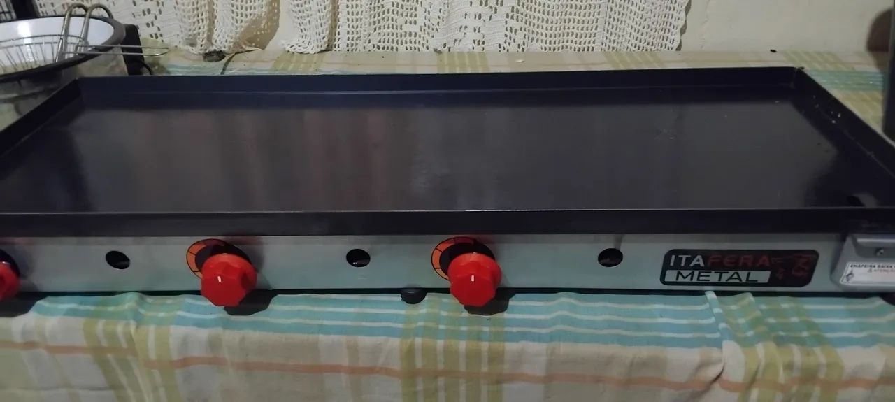 Chapa para lanches 95x35 .... a gás de cozinha  - Foto 4