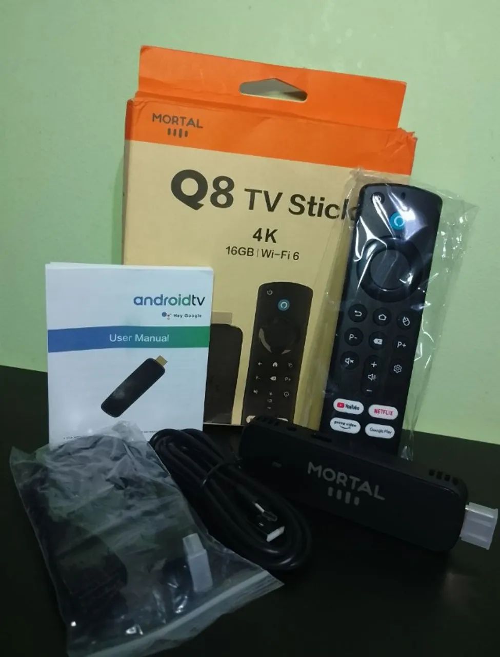 Stick TV Google Q8 2gb ram 16gb 4k Comando de Voz. Leia - Foto 6