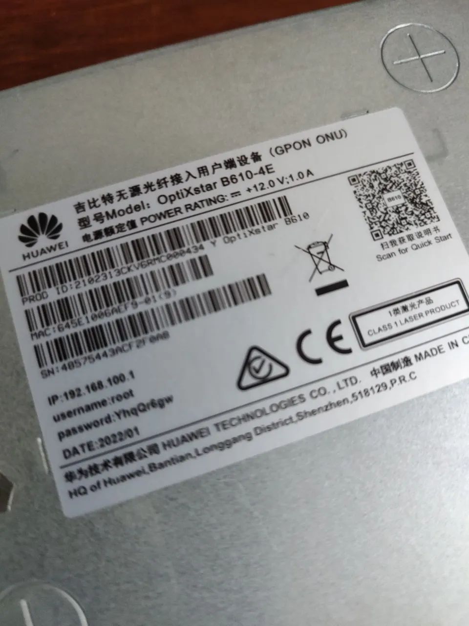 Onu Huawei OptiStar B610 duas  - Foto 2