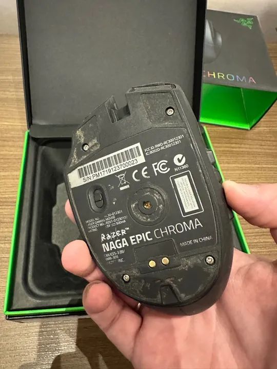 Mouse Razer Naga Epic Chroma - No Estado - Leia - Foto 5