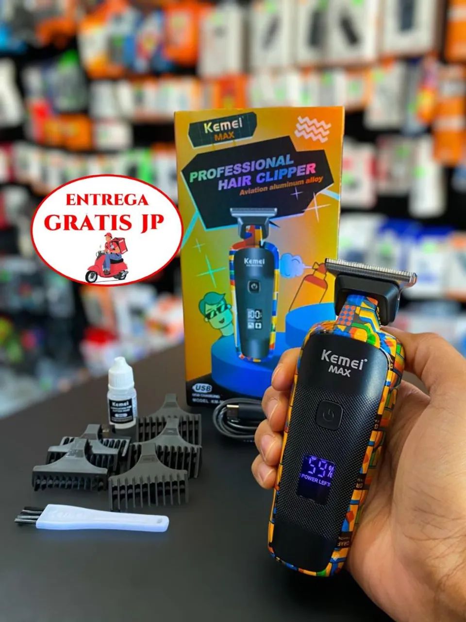 MÁQUINA DE ACABAMENTO PROFISSIONAL KEMEI KM-MAX5090