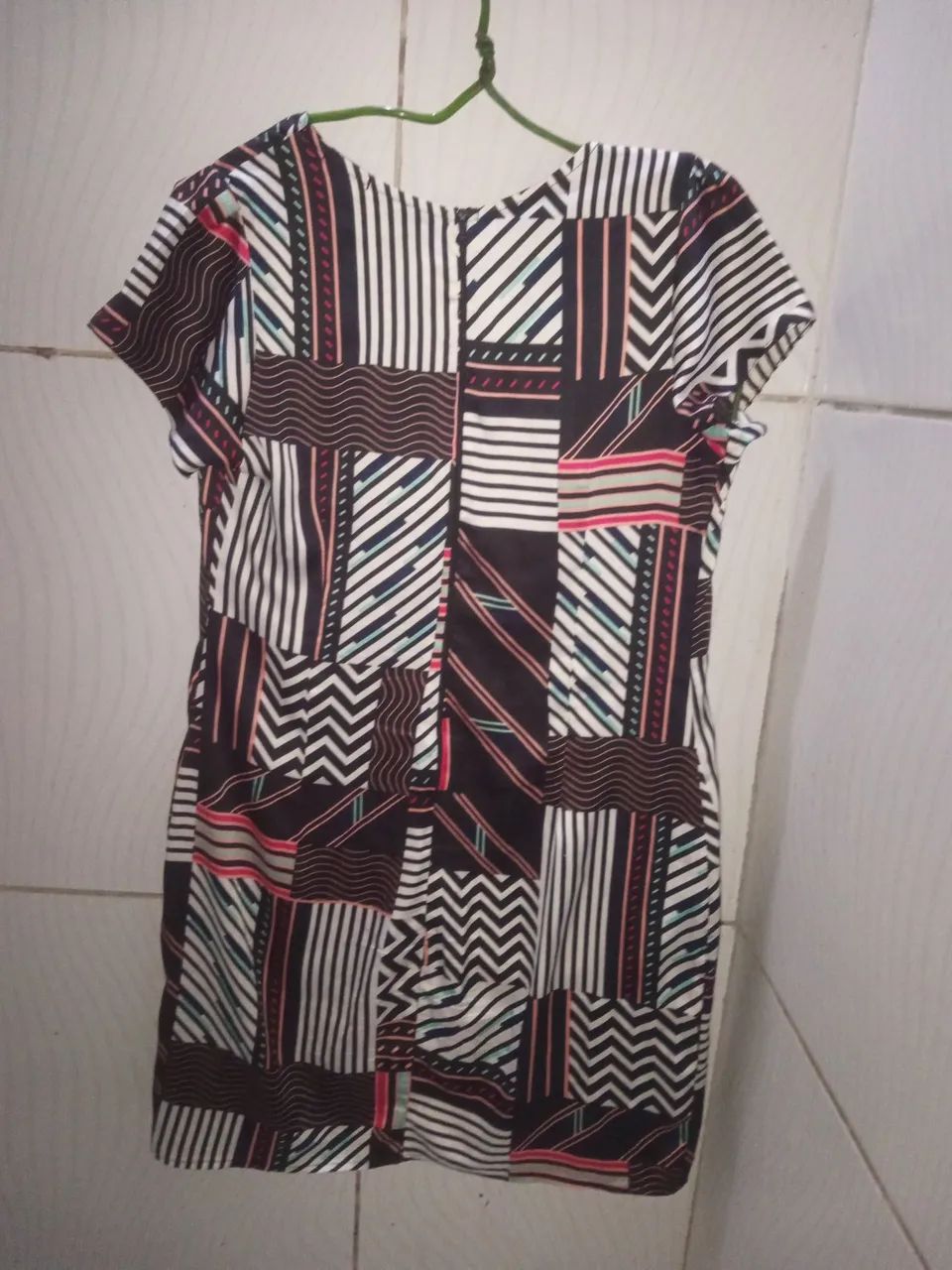 Vestido HOLVIN Estampado Geométrico Feminino M  - Foto 5