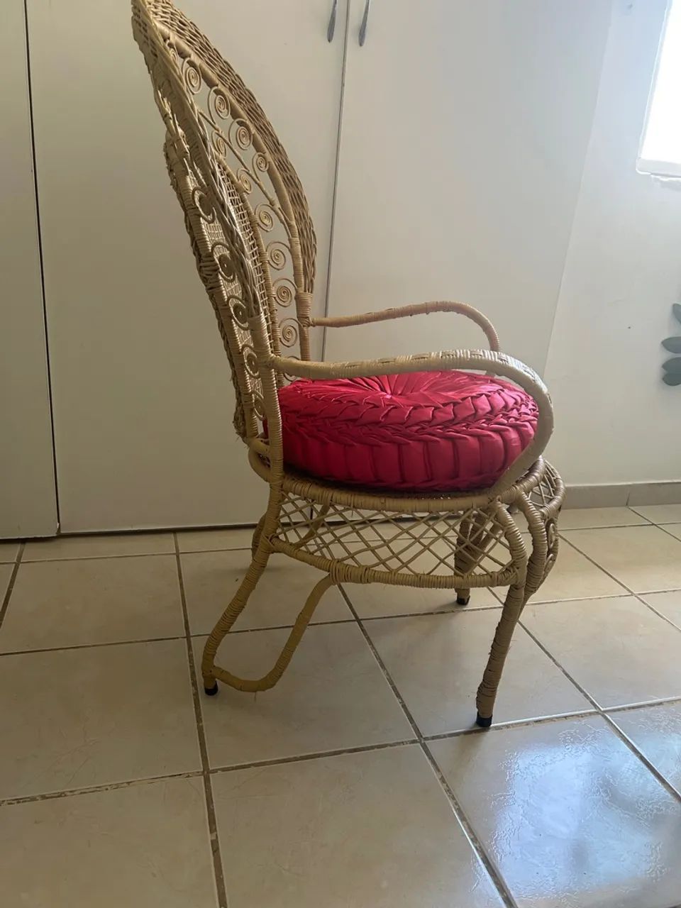 Poltrona de vime estilo vintage - Foto 5