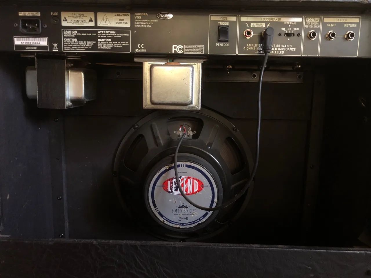 Amplificador Bugera Vintage 55 valvulado  - Foto 3